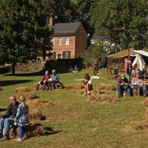 bond street green during waterford fair in Waterford VA