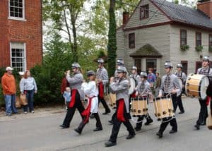 marching band during the Waterford Fair in Waterford Virginia