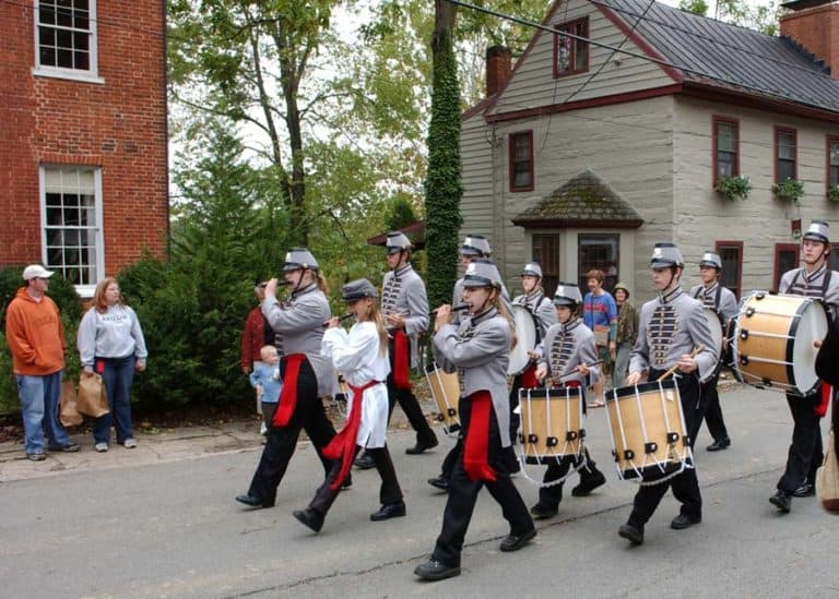 marching band during the Waterford Fair in Waterford Virginia The