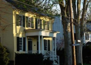 House in spring in Waterford Virginia